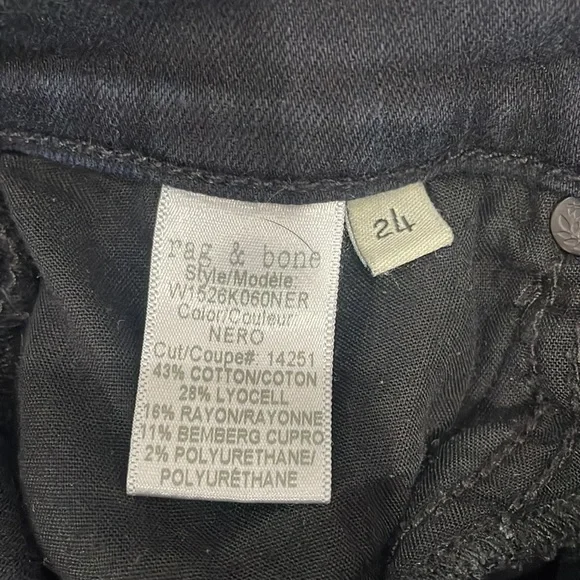 Rag and Bone dark capri denim skinny jeans size 24 - Picture 9 of 12